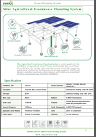 Agri-PV agricultural green-house solar mounting system